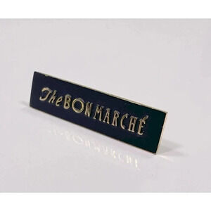 The Bon Marche Black Lapel Tie Clip Clasp